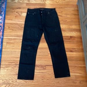 Black Nudie designer jeans